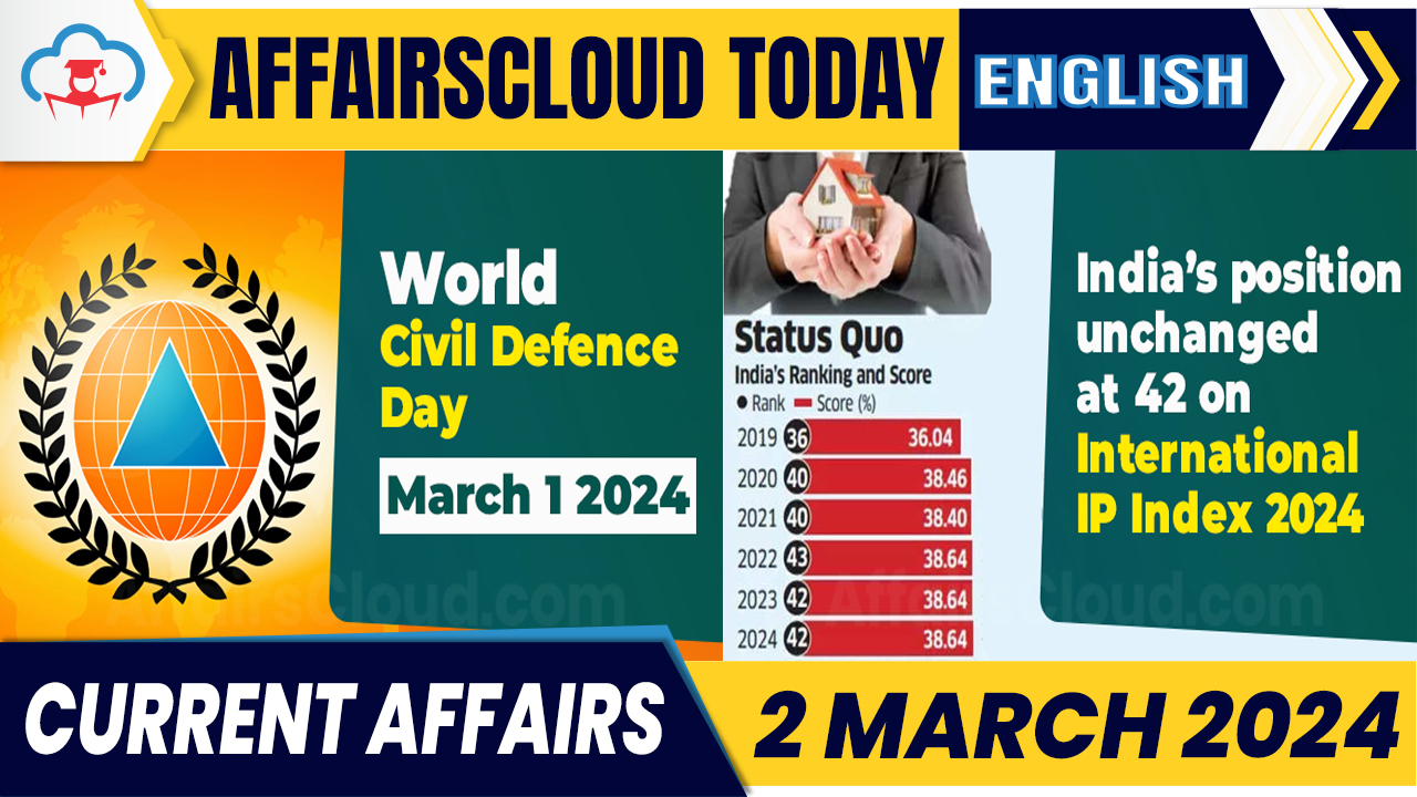 Current Affairs 2 March 2024 English