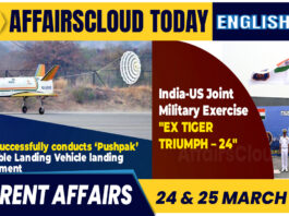 Current Affairs 24 & 25 March 2024 English