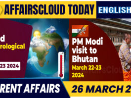 Current Affairs 26 March 2024 English