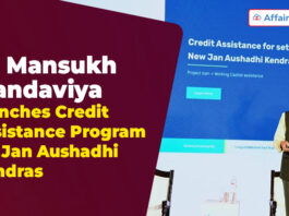 Dr Mansukh Mandaviya launches Credit Assistance Program for Jan Aushadhi Kendras