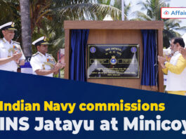Indian Navy commissions INS Jatayu at Minicoy