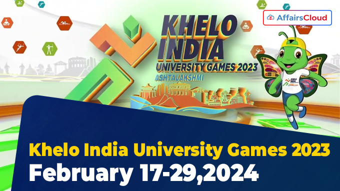 Khelo India University Games 2023 from February 17-29,2024