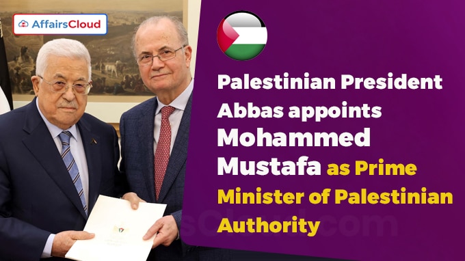 Palestinian President Abbas appoints new prime minister of Palestinian Authority