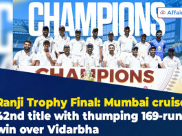 Ranji Trophy Final Mumbai cruise to 42nd title with thumping 169-run win over Vidarbha
