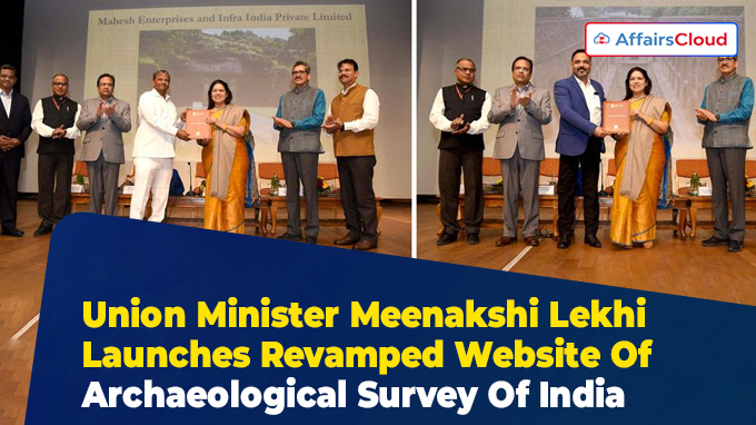 Union Minister Meenakshi Lekhi Launches Revamped Website Of Archaeological Survey Of India