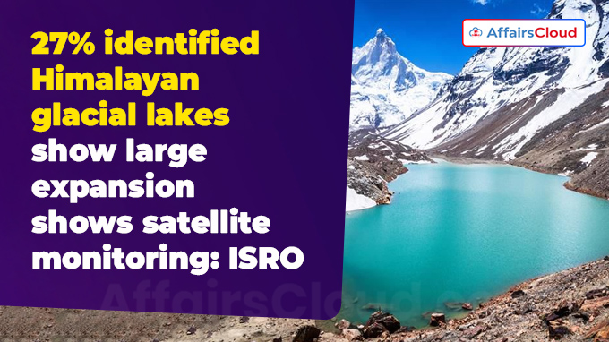 27% identified Himalayan glacial lakes show large expansion shows satellite monitoring