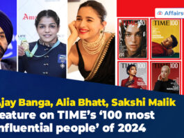 Ajay Banga, Alia Bhatt, Sakshi Malik feature on TIME’s ‘100 most influential people’ of 2024