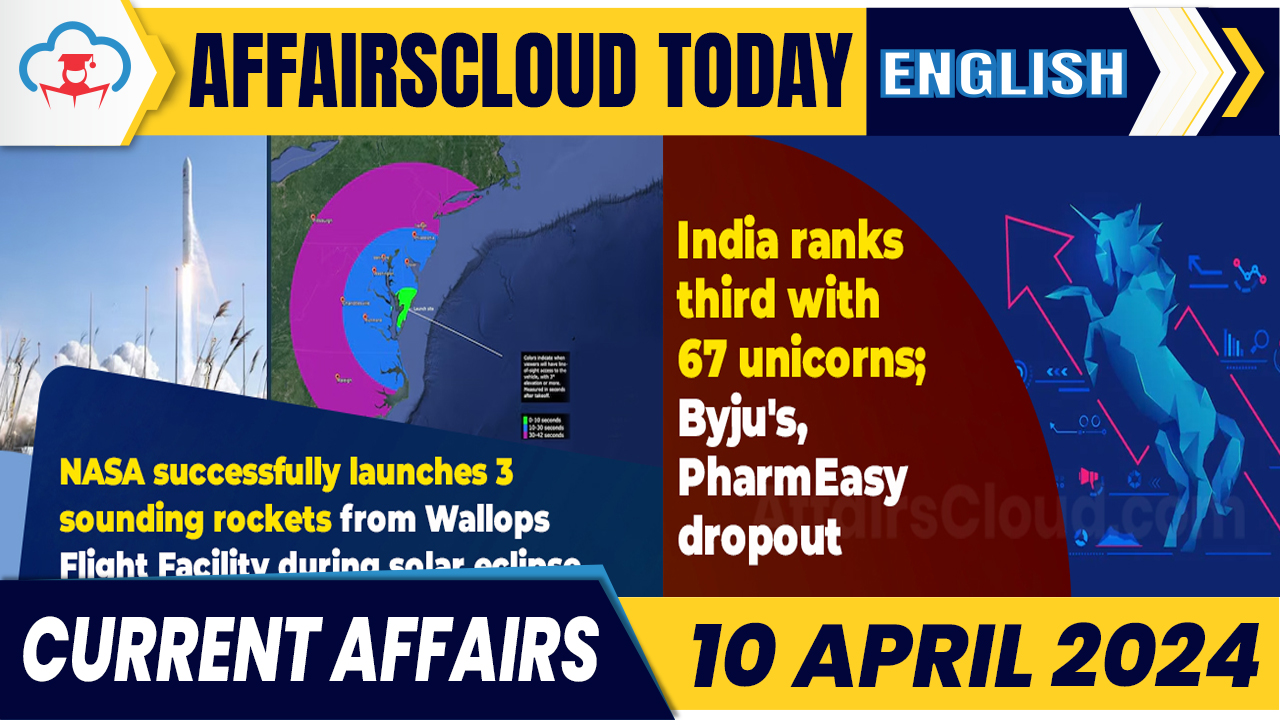 Current Affairs 10 April 2024 English