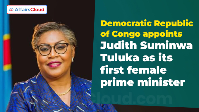 Democratic Republic of Congo appoints Judith Suminwa Tuluka as its first female prime minister