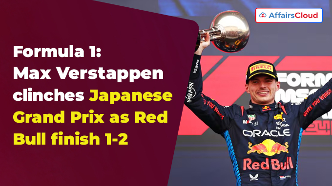Formula 1 Max Verstappen clinches Japanese Grand Prix as Red Bull finish 1-2