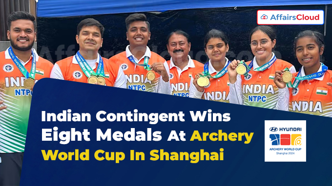 Indian Contingent Wins Eight Medals At Archery World Cup In Shanghai