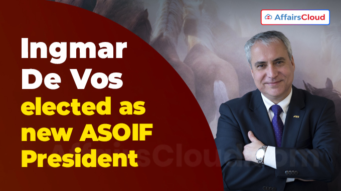 Ingmar De Vos elected as new ASOIF President