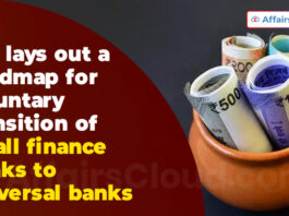 RBI lays out a roadmap for voluntary transition of small finance banks to universal banks