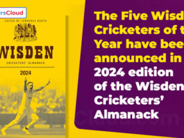 The Five Wisden Cricketers of the Year have been announced in the 2024 edition of the Wisden Cricketers’ Almanack