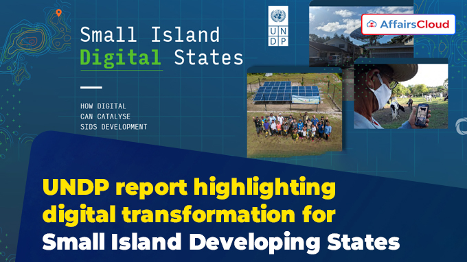 UNDP report highlighting digital transformation for Small Island Developing States