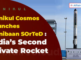 Agnikul Cosmos Launches India’s Second Private Rocket, Agnibaan SOrTeD
