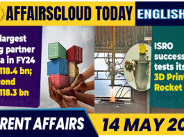 Current Affairs 14 May 2024 English