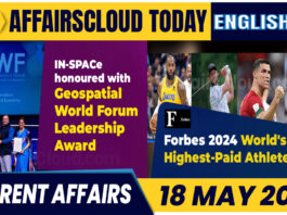 Current Affairs 18 May 2024 English