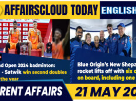 Current Affairs 21 May 2024 English