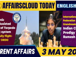 Current Affairs 3 May 2024 English