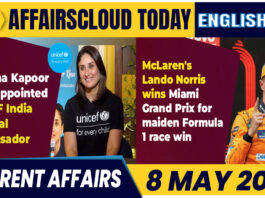 Current Affairs 8 May 2024 English
