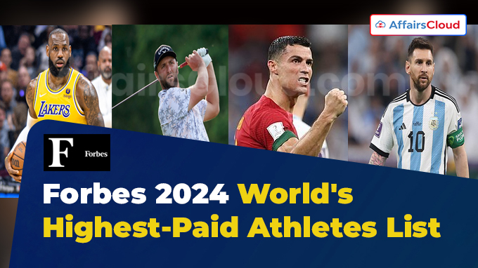Forbes 2024 World's Highest-Paid Athletes List