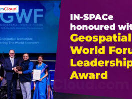 IN-SPACe honoured with Geospatial World Forum Leadership Award