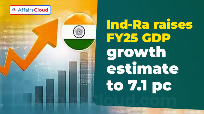 Ind-Ra raises FY25 GDP growth estimate to 7.1 pc