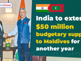 India extends budgetary support to Maldives with rollover of USD 50 million for another year