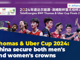 Thomas & Uber Cup 2024 China secure both men's and women's crowns