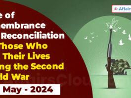 Time of Remembrance and Reconciliation for Those Who Lost Their Lives during the Second World War, 8-9 May