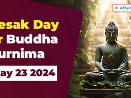 Vesak Day or Buddha Purnima - May 23 2024