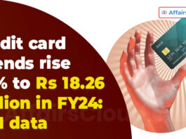 credit card spends rise 27% to Rs 18.26 trillion in FY24