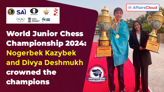 World Junior Chess Championship 2024 Unbeaten Divya and Nogerbek crowned the champions
