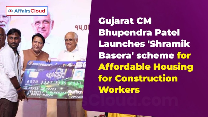 Gujarat CM Bhupendra Patel Launches 'Shramik Basera' scheme for Affordable Housing for Construction Workers