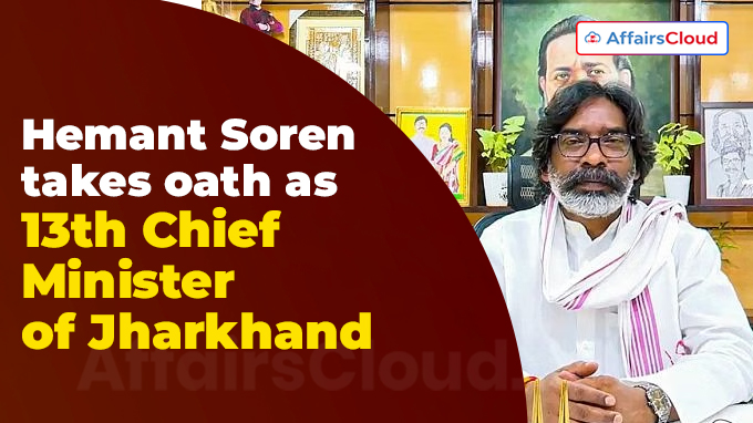 Hemant Soren takes oath as 13th Chief Minister of Jharkhand (1)