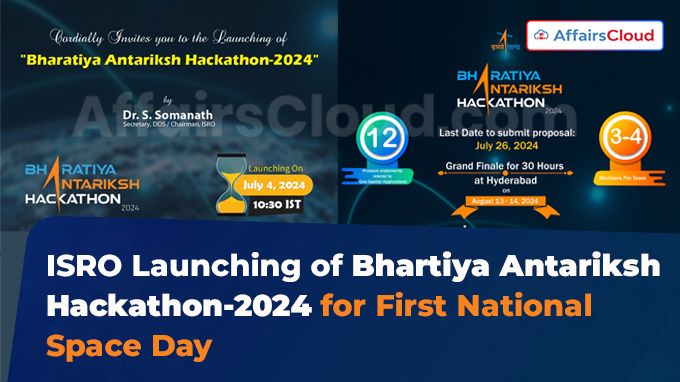 ISRO Announces Bharatiya Antariksh Hackathon for First National Space Day