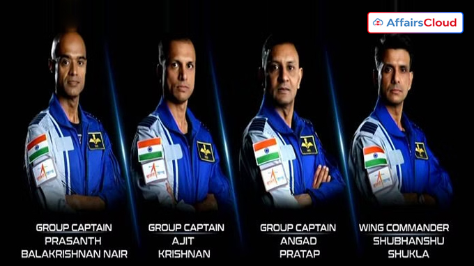 Two Gaganyaan astronauts shortlisted