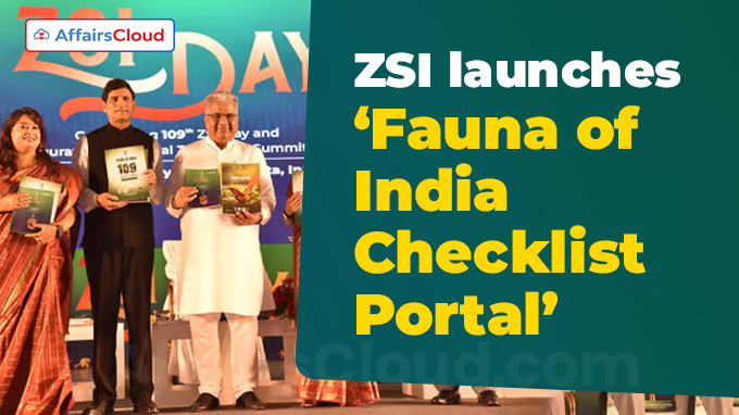 ZSI launches ‘Fauna of India Checklist Portal’