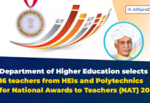 DoHE Selects 16 Teachers from HEIs & Polytechnic for NAT 2024 Department of Higher Education selects 16 teachers from HEIs and Polytechnics for National Awards to Teachers (NAT) 2024 New
