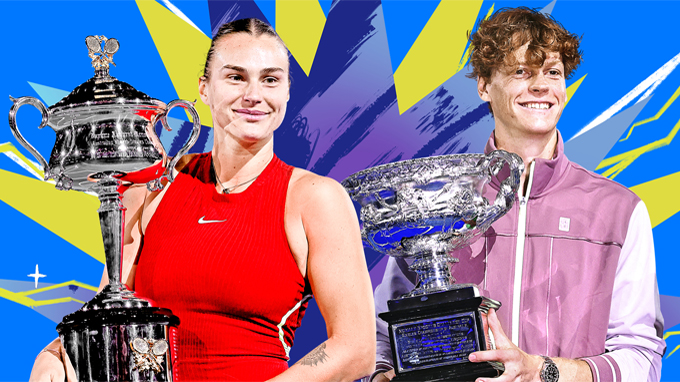 Aryna Sabalenka win women’s singles titles & Jannik Sinner win men’s singles titles (1)