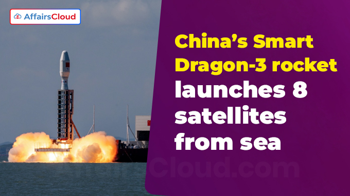 China’s Smart Dragon-3 rocket launches 8 satellites from sea