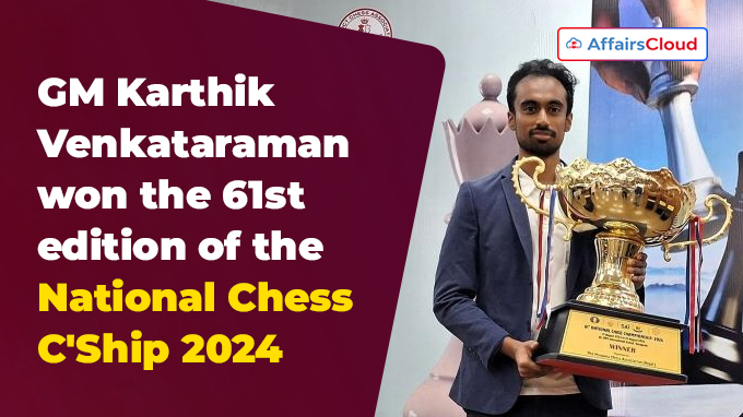 GM Karthik Venkataraman wins National Chess C'Ship 2024