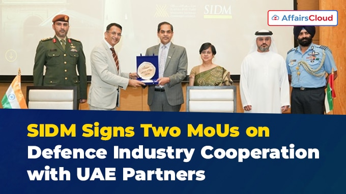 SIDM Signs Two MoUs on Defence Industry Cooperation with UAE Partners