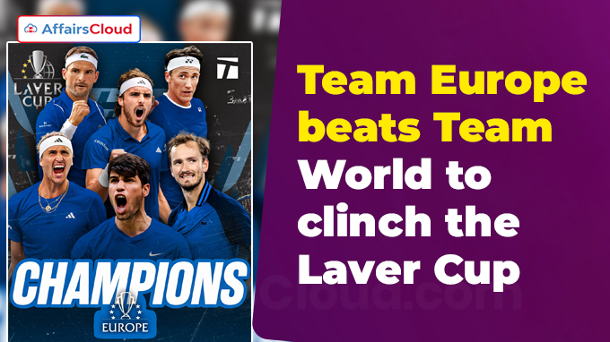 Team Europe beats Team World to clinch the Laver Cup