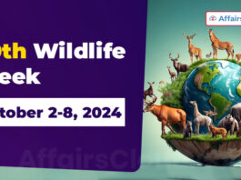 70th Wildlife Week - October 2-8, 2024