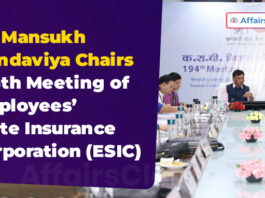 Dr. Mansukh Mandaviya Chairs 194th Meeting of Employees’ State Insurance Corporation (ESIC)