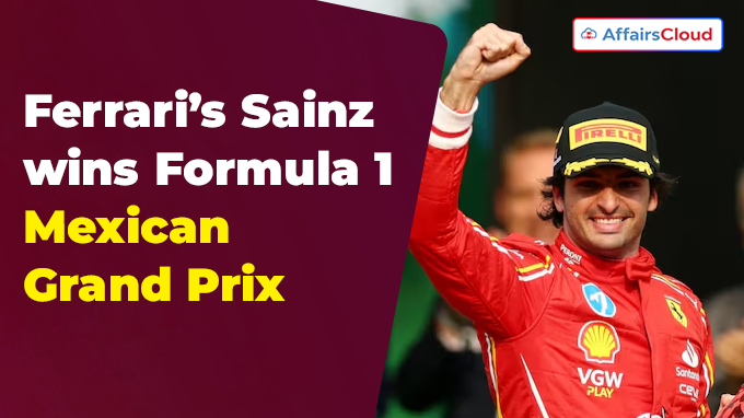 Ferrari’s Sainz wins Formula 1 Mexican Grand Prix
