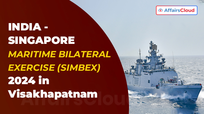 India-Singapore joint naval exercise (SIMBEX) 2024
