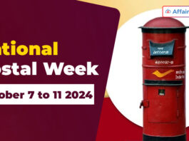 National Postal Week - October 7 to 11 2024